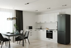 Кухонный гарнитур Белый Глянец 2600*1600 (Стол. 38мм) в Полевском - polevskoy.mebel24.online | фото