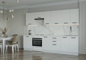 Кухонный гарнитур Белый Глянец 3000 (Стол. 26мм) в Полевском - polevskoy.mebel24.online | фото