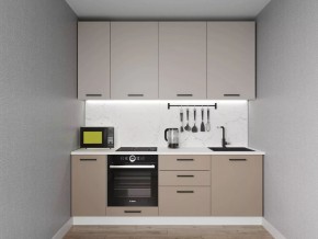 Кухонный гарнитур Каппучино 2200 h950 (Стол. 38мм) в Полевском - polevskoy.mebel24.online | фото