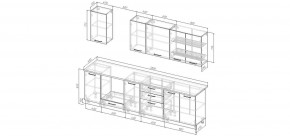 Кухонный гарнитур Каппучино 2800 (Стол. 38мм) в Полевском - polevskoy.mebel24.online | фото 2