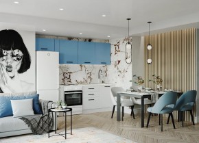 Кухонный гарнитур Капри 2550 (Стол. 26мм) в Полевском - polevskoy.mebel24.online | фото