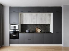 Кухонный гарнитур Санторини 3400 (Стол. 38мм) в Полевском - polevskoy.mebel24.online | фото 1