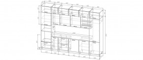 Кухонный гарнитур Санторини 3400 (Стол. 38мм) в Полевском - polevskoy.mebel24.online | фото 2
