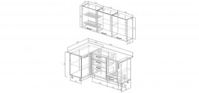 Кухонный гарнитур Старое Дерево 1000*1800 (Стол. 26мм) в Полевском - polevskoy.mebel24.online | фото 2