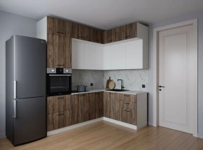 Кухонный гарнитур Старое Дерево 2200*1700 (Стол. 38мм) в Полевском - polevskoy.mebel24.online | фото