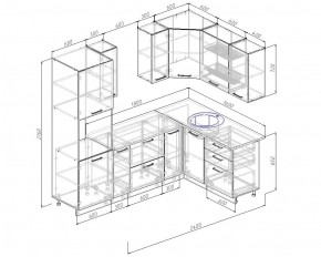 Кухонный гарнитур угловой Демо 2400х1600 (Стол. 38мм) в Полевском - polevskoy.mebel24.online | фото 2