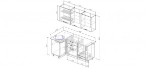 Кухонный гарнитур угловой Капри 1000*1800 (Стол. 26мм) в Полевском - polevskoy.mebel24.online | фото 2