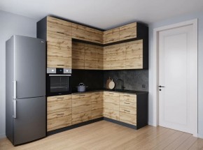 Кухонный гарнитур угловой Крафт 2200*1700 (Стол. 26мм) в Полевском - polevskoy.mebel24.online | фото