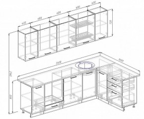 Кухонный гарнитур угловой Пайн 2600х1600 (Стол. 38мм) в Полевском - polevskoy.mebel24.online | фото 2