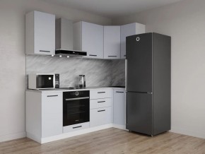 Кухонный гарнитур угловой Смоки 2200*1000 (Стол. 38 мм) в Полевском - polevskoy.mebel24.online | фото