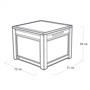 Квадратный сундук Cube Rattan 208 л в Полевском - polevskoy.mebel24.online | фото 5