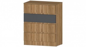 ЛЕНОРА Комод 4 ящика (графит) в Полевском - polevskoy.mebel24.online | фото