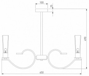 Люстра на штанге Eurosvet Rosher 60141/6 хром в Полевском - polevskoy.mebel24.online | фото 2