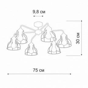 Люстра на штанге Vitaluce V3102 V3102-1/6PL в Полевском - polevskoy.mebel24.online | фото 2