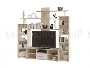 МИНИ-2 Гостиная (МДФ) Белый глянец/Дуб Крафт в Полевском - polevskoy.mebel24.online | фото 2