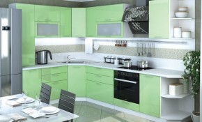 Модульная кухня Ксения Олива в Полевском - polevskoy.mebel24.online | фото 1