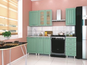 Модульная кухня Луксор клен бирюза в Полевском - polevskoy.mebel24.online | фото 1