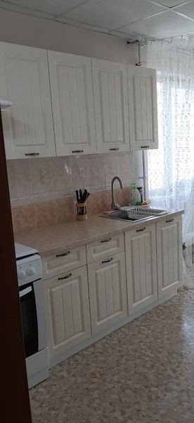 Модульная кухня Луксор клен бирюза в Полевском - polevskoy.mebel24.online | фото 3