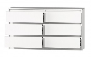 МС "Хилтон" Комод №5 1400 (6 ящ.) белый текстурный в Полевском - polevskoy.mebel24.online | фото 3