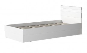 МС "Хилтон" Кровать 0,9 (Белый текстурный) 900*2000 в Полевском - polevskoy.mebel24.online | фото