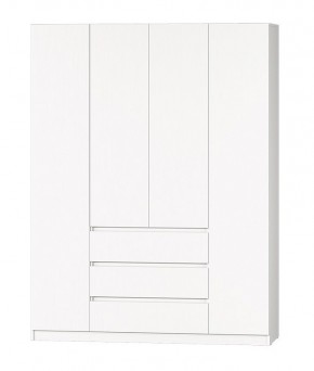 МС "Хилтон" Шкаф №1 1600 (Белый текстурный) в Полевском - polevskoy.mebel24.online | фото 2