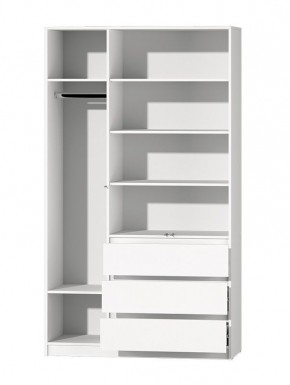 МС "Хилтон" Шкаф №2 1200 (Белый текстурный) в Полевском - polevskoy.mebel24.online | фото 3