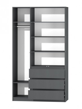 МС "Хилтон" Шкаф №2 1200 (Графит) в Полевском - polevskoy.mebel24.online | фото 3