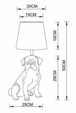 Настольная лампа декоративная Arte Lamp Bobby A1512LT-1WH в Полевском - polevskoy.mebel24.online | фото 2