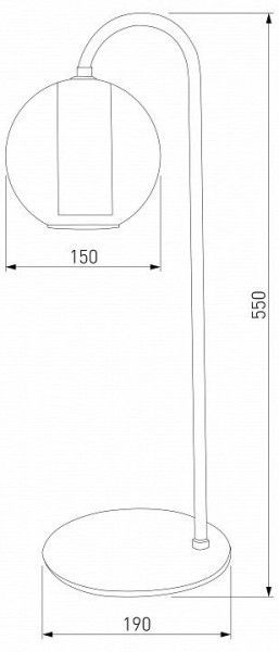 Настольная лампа декоративная Eurosvet Cobble 80508/1 дымчатый в Полевском - polevskoy.mebel24.online | фото 2