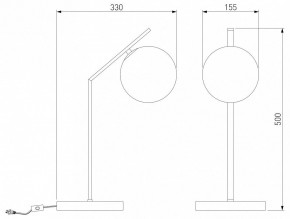Настольная лампа декоративная Eurosvet Shape 01213/1 хром в Полевском - polevskoy.mebel24.online | фото 3