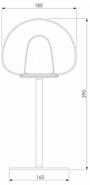 Настольная лампа декоративная Eurosvet Twice 90326/1 черный в Полевском - polevskoy.mebel24.online | фото 2