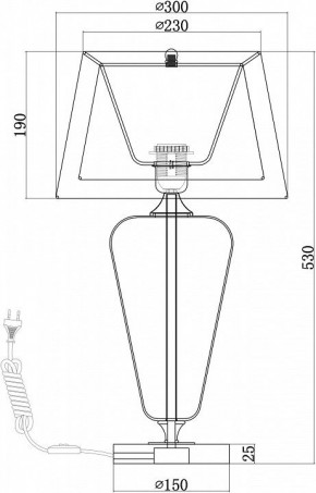 Настольная лампа декоративная Maytoni Verre Z005TL-01CH в Полевском - polevskoy.mebel24.online | фото 4
