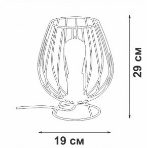 Настольная лампа декоративная Vitaluce V4296 V4296-0/1L в Полевском - polevskoy.mebel24.online | фото 3