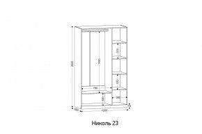 НИКОЛЬ 23 шкаф 3-х створчатый в Полевском - polevskoy.mebel24.online | фото 2