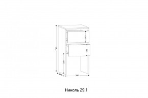 НИКОЛЬ 25 Шкаф 5-ти створчатый в Полевском - polevskoy.mebel24.online | фото 7