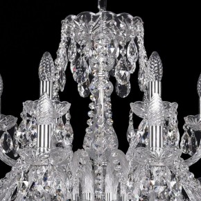 Подвесная люстра Bohemia Ivele Crystal 1411 1411/12+6/300/Ni в Полевском - polevskoy.mebel24.online | фото 4