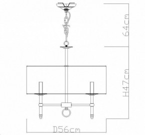 Подвесная люстра Divinare Candela 1162/01 LM-5 в Полевском - polevskoy.mebel24.online | фото 4