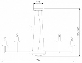 Подвесная люстра Eurosvet Cariso 60150/18 хром в Полевском - polevskoy.mebel24.online | фото 4