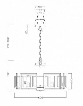 Подвесная люстра Maytoni Bowi H009PL-06G в Полевском - polevskoy.mebel24.online | фото 4