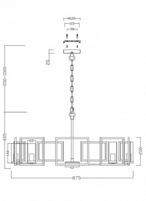 Подвесная люстра Maytoni Bowi H009PL-08G в Полевском - polevskoy.mebel24.online | фото 4