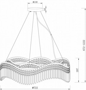 Подвесная люстра Maytoni Gracia DIA201PL-10G в Полевском - polevskoy.mebel24.online | фото 4