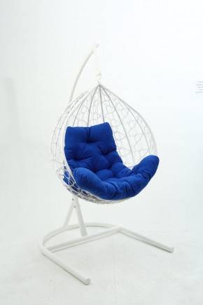 Подвесное кресло Бароло (белый/синий) в Полевском - polevskoy.mebel24.online | фото