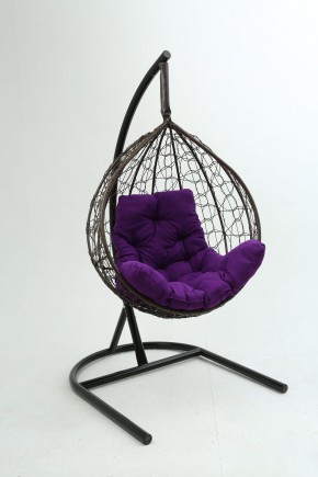 Подвесное кресло Бароло (коричневый/фиолетовый) в Полевском - polevskoy.mebel24.online | фото