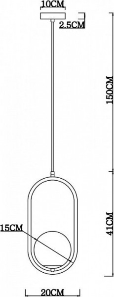 Подвесной светильник Arte Lamp Matisse A7745SP-1AB в Полевском - polevskoy.mebel24.online | фото 4