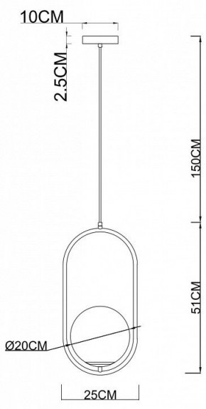 Подвесной светильник Arte Lamp Matisse A7746SP-1AB в Полевском - polevskoy.mebel24.online | фото 3