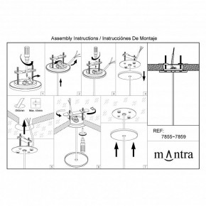 Подвесной светильник Mantra Elsa 8246+7856 в Полевском - polevskoy.mebel24.online | фото 2