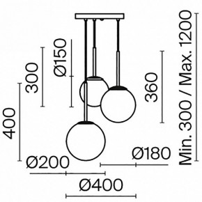 Подвесной светильник Maytoni Basic form MOD321PL-03W в Полевском - polevskoy.mebel24.online | фото 7