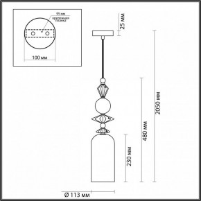 Подвесной светильник Odeon Light Bizet 4855/1 в Полевском - polevskoy.mebel24.online | фото