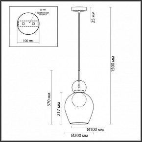 Подвесной светильник Odeon Light Blacky 2 5023/1 в Полевском - polevskoy.mebel24.online | фото 5