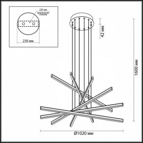 Подвесной светильник Odeon Light Rudy 3890/96L в Полевском - polevskoy.mebel24.online | фото 6